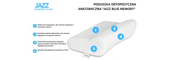 Poduszka pod głowę do spania ortopedyczna Jazz