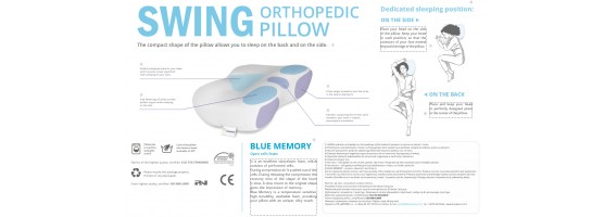 Poduszka pod głowę do spania ortopedyczna Swing